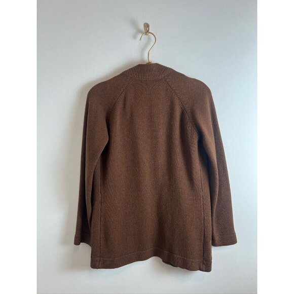 Brown Vintage Cashmere Cardigan 1950s Fully Fashioned - Picture 10 of 10